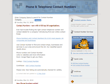 Tablet Screenshot of contact-number.co.uk